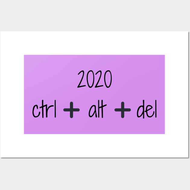 2020 ctrl+alt+del Wall Art by Said with wit